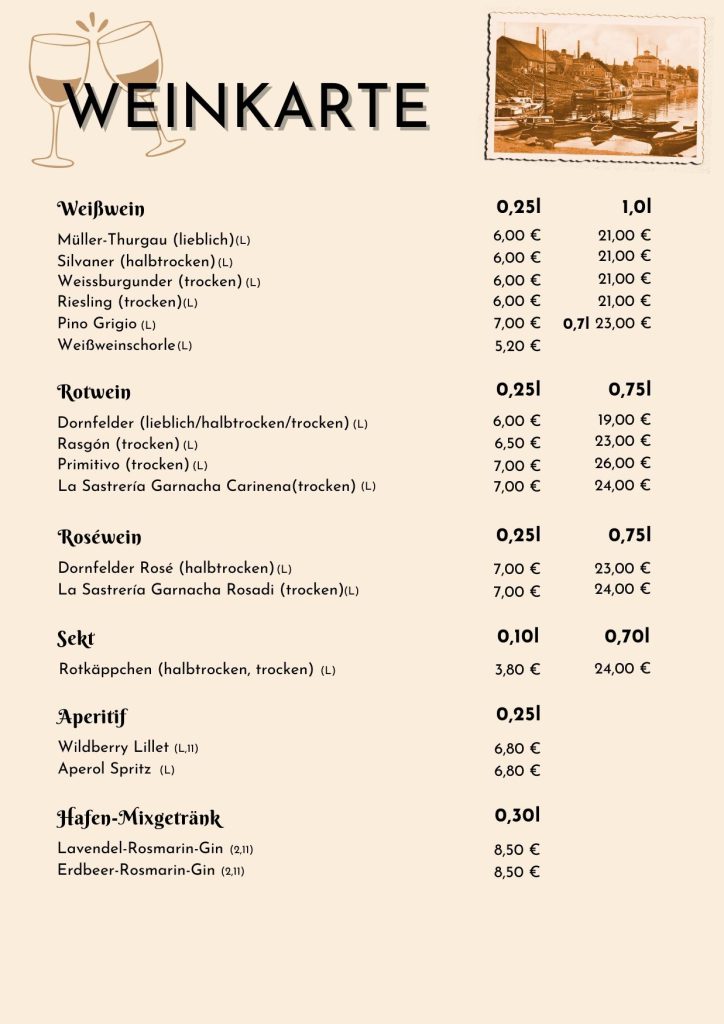 Weinkarte