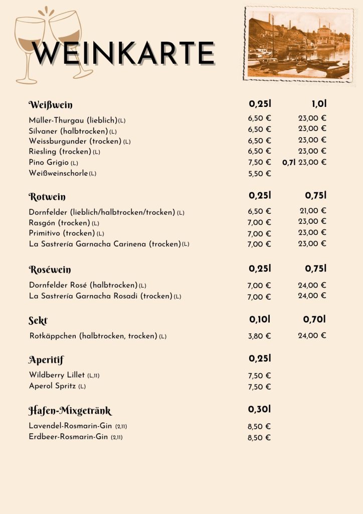 Weinkarte